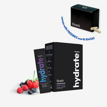 Load image into Gallery viewer, bback hydrate berry recovery boost (1 box) + 1 free bback box