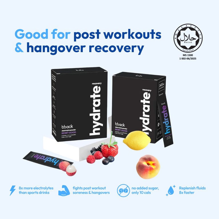bback hydrate berry recovery boost (1+1 FREE box)